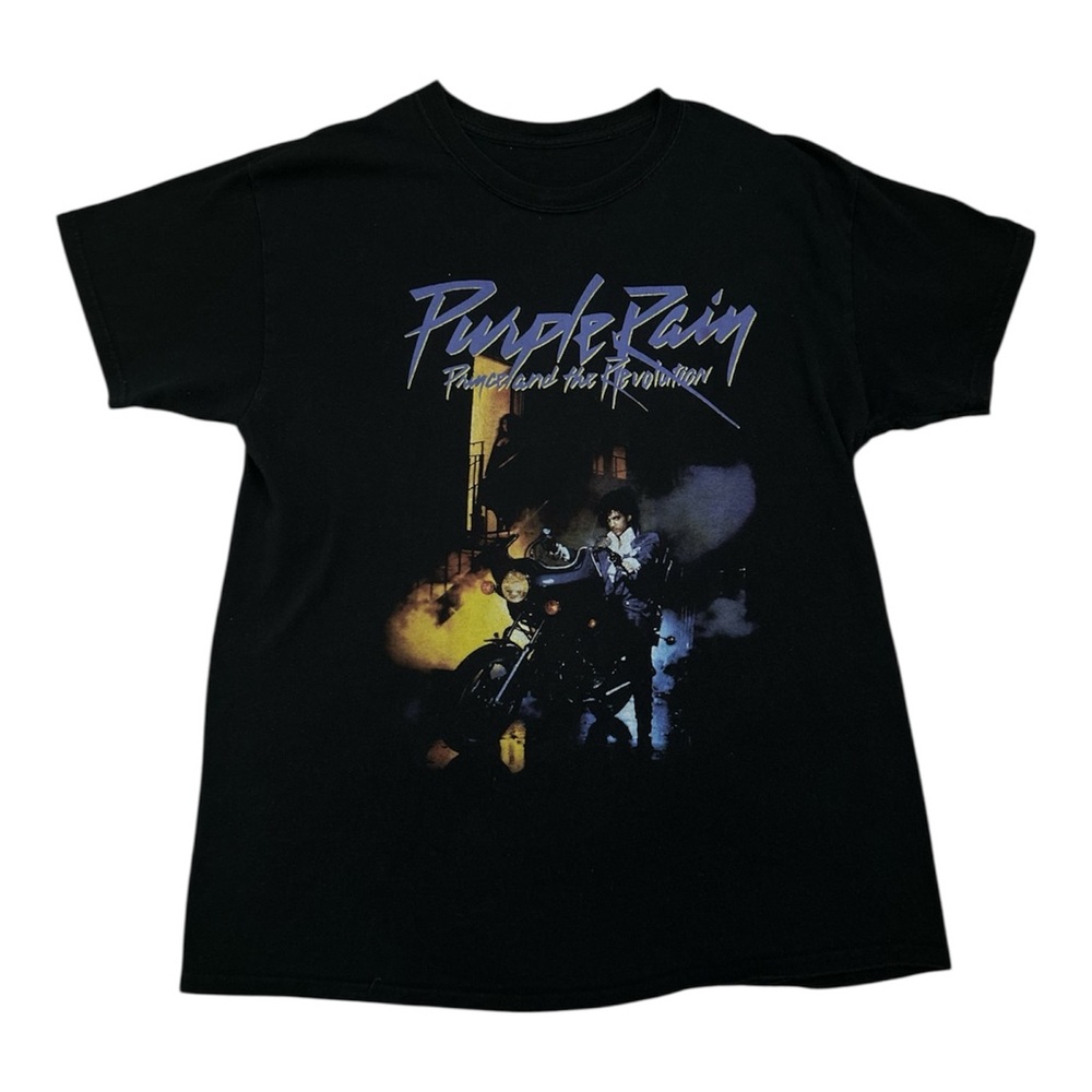 Purple Rain Prince and the Revolution Black Shirt Size Large